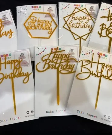 Acrylic Cake Topper